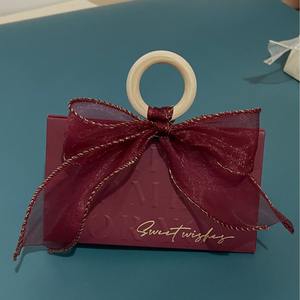 Nuevas Cajas de Regalo Plegables para Bodas, Cajas de Papel de Lujo para Dulces, Cajas de Regalo con Lazo, Cajas para Chocolates - Product Image 4