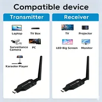 1080P 50M Lage Latency HDMI-compatibele draadloze schermspiegeladapter 5.8G zenderontvanger voor laptopcamera naar tv-projector