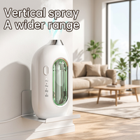Diffuseur d'arômes à air froid alimenté par batterie, 10-50 ml, corps en plastique, à fixer au mur ou sur le bureau, double usage