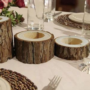 Minimalist Raw Wooden Handcrafted Candlestick Holder for Home Decor-for Easter Birthday Thanksgiving Christmas Valentine's Day - Product Image 3