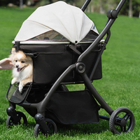 Fournisseur de poussettes pour animaux de compagnie Cadre en aluminium durable Pliable Pet Confortable Dog Carrier pour chiens de petite à moyenne taille