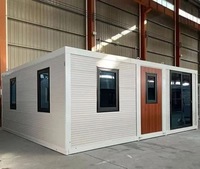 Maison conteneur extensible de luxe de 20 pieds et 40 pieds, idéale pour les campings et les secours en cas de catastrophe, comme abri polyvalent