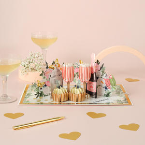 Magnifiques cartes 3D Pop-up « Célébrez l'Amour » – Design artisanal de chef-d'œuvre pour anniversaire, mariage, cadeau romantique - Product Image 1