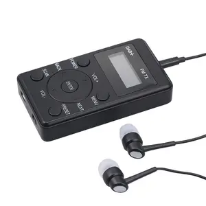 All'ingrosso tascabile digitale sintonizzatore Stereo Dab ricevitore 20 unità stazioni di memoria portatile ricaricabile Walkman Mini trasmettitore Fm