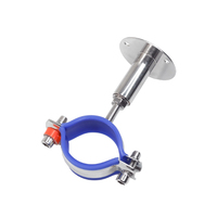 Support de tuyau rembourré réglable en acier inoxydable 304 Wensen - Clip à dégagement rapide pour la fixation des tuyaux en acier