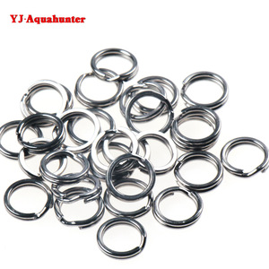 Anillos Divididos de Acero Inoxidable 1-19 #   100 piezas de ganchos giratorios para pesca con señuelos - Product Image 3