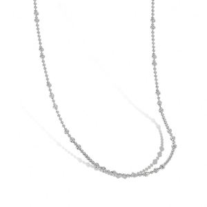 Collar de Cadena con Cuentas Dylam Minimalista, Hipoalergénico, Sin Níquel, Plata de Ley 925, Rodio, Chapado en Oro de 18K - Product Image 1