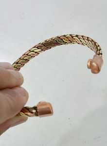 Decorative Hand Finished Copper Cuff Bangle With Magnetic Feature <b>For</b> Men Women Jewelry Retail And Fashion <b>Charm</b> <b>Bracelets</b> - Product Image 2