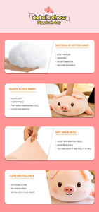 Adorable Peluche de Cerdo Regordete, Muñeco de Cerdo de Peluche, Cojín Suave, <span class=keywords><strong>Almohada</strong></span> Cómoda para Abrazar, Juguetes de Peluche de <span class=keywords><strong>Anime</strong></span> - Product Image 2