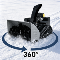 Souffleuse à neige télécommandée Crawler, machine de déneigement de 1000 mm de large pour allées et routes, élimination de fortes quantités de neige