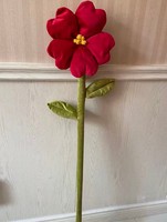 Fiori Artificiali Giganti in Tessuto con Foglie per Decorazioni di Vetrine, Feste e Matrimoni