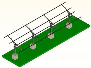 Extreme Environment Rated Single <strong>Post</strong> Galvanized Steel Solar Panel Mounting <strong>Bracket</strong> - Product Image 4