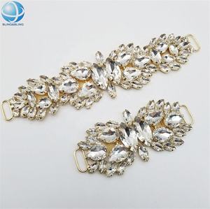 Bling non-fade <span class=keywords><strong>verre</strong></span> cristal AB pierres chaîne bikini connecteurs pour femmes maillot de bain accessoires de plage - Product Image 3