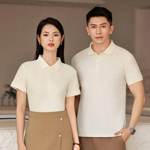 OEM 100% coton été pour polos hommes femmes chute de glace respirant revers à manches courtes chemises culturelles anti-rides impression - Product Image 3