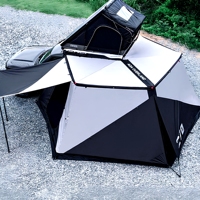 Tente de voiture tout-terrain Changlong ZP0084 en aluminium, 270 degrés, latérale, étanche >3000mm, avec aile volante, en tissu pour maison mobile