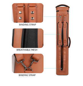 Estuche rígido de cuero PU personalizable OEM 4B8S para tacos de <span class=keywords><strong>billar</strong></span>, resistente al desgaste, portátil, con 12 orificios, para llevar al hombro, apto para motocicleta - Product Image 6