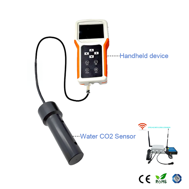 Dissolved Co2 Water Sensor Meter Soda Beverage Device Ndir Smart Water Submersible CO2 Sensor Dissolved Carbon Dioxide Detector