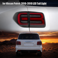 Feu arrière dynamique à défilement horizontal avec clignotant, effet fumé, remplacement direct, Nafu Auto pour Patrol Y62 SUV 2016-2019