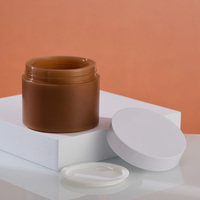 Pot de crème pour soins de la peau en PP blanc 50 ml, ensemble de pots cosmétiques vides écologiques avec couvercle à vis, vente en gros d'usine, emballage personnalisé