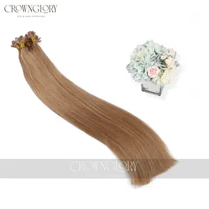 Chất lượng cao nhất nhà máy bán buôn Nga tóc con người tip phẳng Keratin keo liên kết phần mở rộng tóc