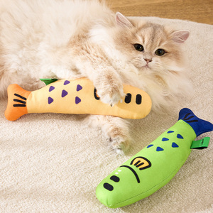 Vocal <span class=keywords><strong>Catnip</strong></span> Fish Cat Toys Tease Cat Sackcloth Fish Self-HI para aliviar el aburrimiento Juguetes para mascotas que contienen <span class=keywords><strong>Catnip</strong></span> Cat <span class=keywords><strong>Toy</strong></span> Productos para mascotas - Product Image 4