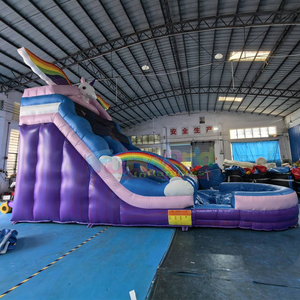 สไลเดอร์น้ำเป่าลมยูนิคอร์นสำหรับเด็ก เหมาะสำหรับสนามหลังบ้านเชิงพาณิชย์ - Product Image 4