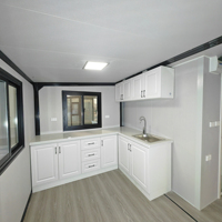 Casa Contenedor Económica de 20 pies, Expandible, Casa Pequeña de 2 o 3 Dormitorios, Casa Contenedor Prefabricada, Casas Móviles Hechas en China