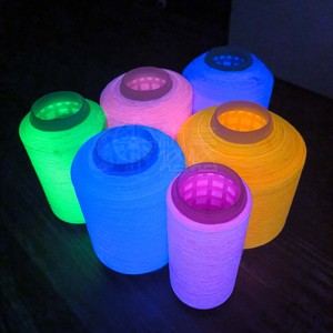 Long Lasting Super Bright Luminous Fluorescent Polyester <strong>Yarn</strong> for Knitting Weaving Textiles Crafts Clothing Fabrics - Product Image 3
