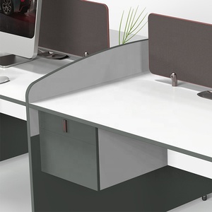 Bureau commercial avec séparation modulaire, 2, 4 ou 6 places, station de travail, matériel de bureau - Product Image 4