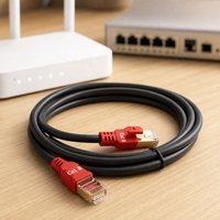 Câble Ethernet Cat 8 40 Gbit/s 2000 MHz blindé RJ45 sans accrocs pour routeur de jeu et réseau – Vente en gros et approvisionnement en vrac