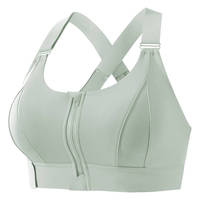 Soutien-gorge de sport pour femme à maintien élevé, anti-choc, à fermeture avant, sans armatures, pour poitrines généreuses, anti-humidité, du S au 5XL, vente en gros