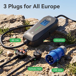 Chargeur EV portable 7 kW résistant à la chaleur, étanche IP65, avec protection contre les surcharges et sac de transport, type <span class=keywords><strong>2</strong></span> - Product Image 2
