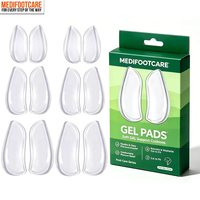 Semelles intérieures en silicone à talon compensé médial et latéral - Inserts correctifs pour l'alignement du pied, la douleur du genou arqué, les jambes arquées, l'arthrose