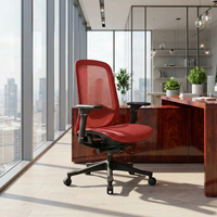 Nouvelle Chaise de Bureau Ergonomique en Maille, Inclinable et Pivotante, Confortable pour le Travail, Chaise de Direction Exécutive pour Conférence