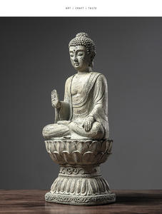 Gran oferta de resina de alta calidad meditación creativa meditar suerte <span class=keywords><strong>Buda</strong></span> estatua sentado oro bronce <span class=keywords><strong>Buda</strong></span> escultura figura - Product Image 5