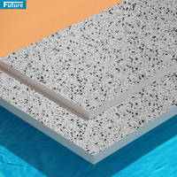 Azulejos de terrazo gris de 20mm de tamaño personalizado de alta calidad para decoración del hogar, baldosas modernas prefabricadas para piscina, baño de ladrillos refractarios