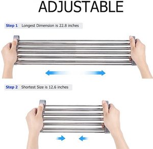 <span class=keywords><strong>Escurridor</strong></span> <span class=keywords><strong>de</strong></span> <span class=keywords><strong>Platos</strong></span> Pequeño <span class=keywords><strong>de</strong></span> Acero Inoxidable, Estilo Nuevo - Product Image 5