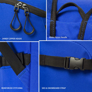 Muestra gratis Mochila de esquí Logotipo personalizado 50L Gran capacidad Resistente al agua Bolsa de viaje de esquí acolchada Bolsa de botas de snowboard para botas de esquí - Product Image 4