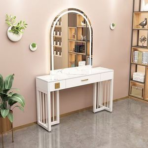 Hair Salon <b>Mirror</b> and Tool <b>Table</b> Hair Care <b>Mirror</b> <b>Table</b> Stand Integrated Tool Stand Bedroom Dressing <b>Table</b> With <b>Mirror</b> - Product Image 6