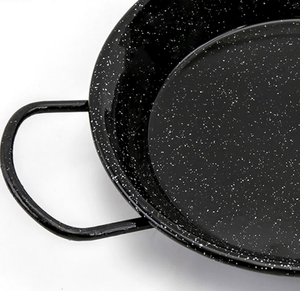 Mini poêle en acier au carbone - Revêtement antiadhésif moucheté avec poignées latérales pour tapas et petits repas - Product Image 5