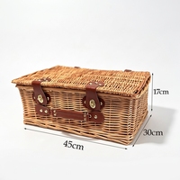 Panier Cadeau en Osier Écologique et Durable avec Poignées pour Rangement et Utilisation Polyvalente – Vente en Gros Usine