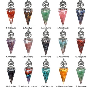<span class=keywords><strong>Pierre</strong></span> <span class=keywords><strong>de</strong></span> Guérison Enveloppée en Résine d'Agate <span class=keywords><strong>Naturelle</strong></span> Colonne Hexagonale <span class=keywords><strong>Arbre</strong></span> <span class=keywords><strong>de</strong></span> <span class=keywords><strong>Vie</strong></span> Pendule pour la Décoration <span class=keywords><strong>de</strong></span> la Maison Artisanat en Cristal - Product Image 5