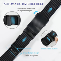 Ceintures de travail tactiques réglables pour hommes avec boucle à cliquet, ceinture décontractée en nylon pour l'entraînement