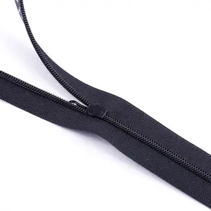 Zipper factory No.5 waterproof zipper black PU embossed silk screen men's casual clothing zipper