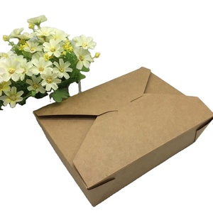 Disposable restaurant paper food package box take away paper food container
