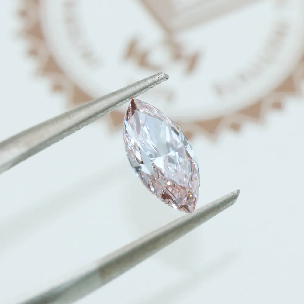Wholesale manufacturer 1.10 carat laboratories created the production of fancy pink marquise cut loose diamonds