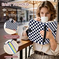 Sac fourre-tout pour femme en velours côtelé imperméable avec bandoulière et fermeture éclair - Design tendance, plusieurs poches, cadeau chrétien