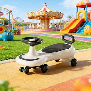 Coche Eléctrico de Plástico Giratorio para Niños de 1 a 6 Años con Ruedas Silenciosas, Pueden Subirse Adultos, Juguete Patinete Yo-yo para Bebés, Cochecito - Product Image 6