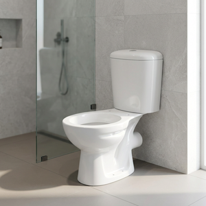 WC en céramique de première qualité avec siphon en P italien, deux pièces, avec abattant et accessoires, fabriqué en Inde - Product Image 5