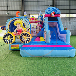 Château Gonflable Commercial Combo Arc-en-ciel avec Toboggan et Structure Gonflable pour Enfants à Vendre - Product Image 2